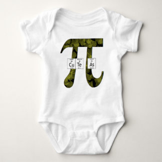 Elementally Cute as Pi (leaves) Baby Bodysuit