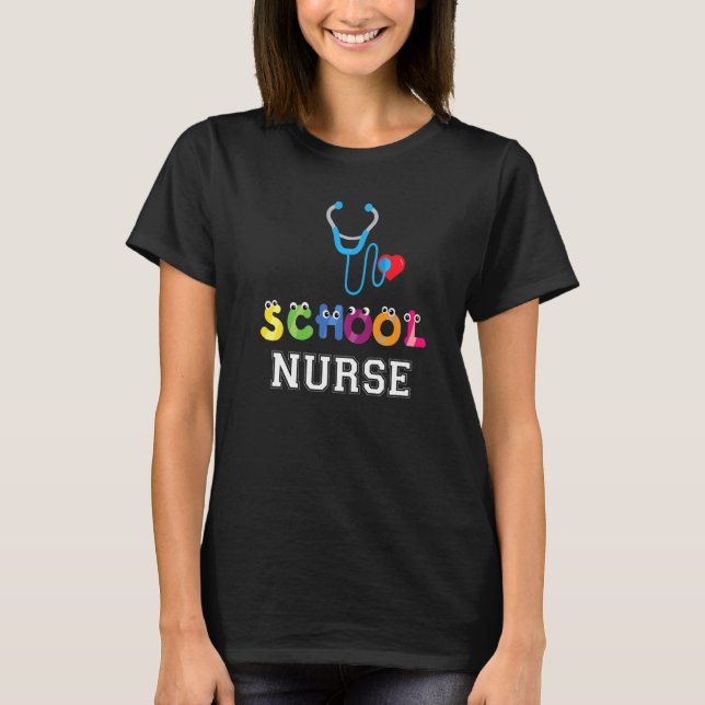 Elementary And Middle School Nurse T-Shirt (Front)