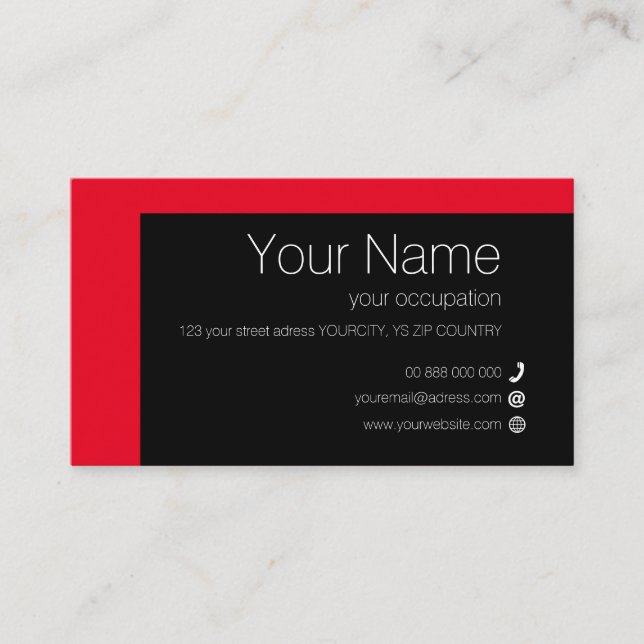 ELEMENTARY Collection Standard Business Card (Front)