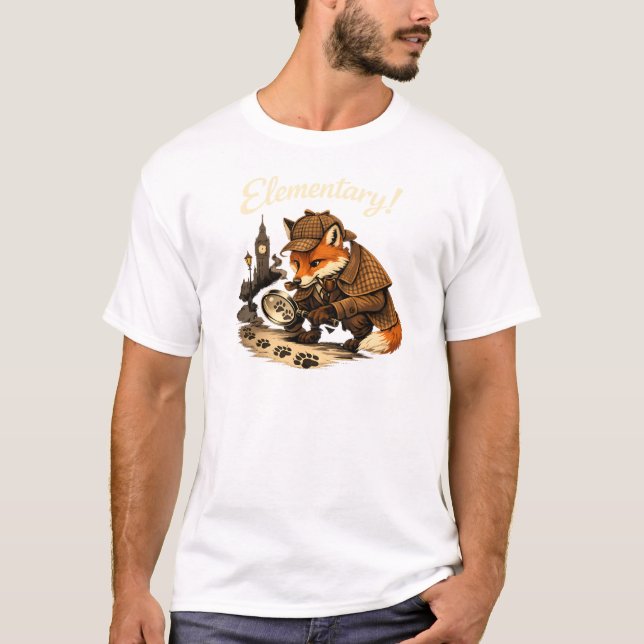 Elementary - Fox Detective T-Shirt (Front)