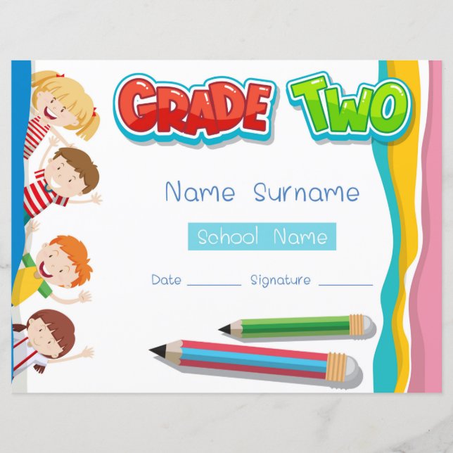 Elementary Grade Two Diploma  (Front)