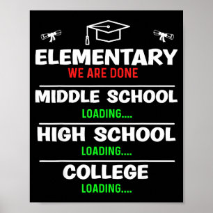Elementary graduation class 2024 5th 6th grade poster