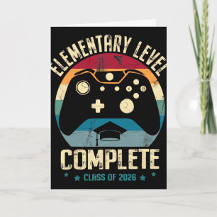 Elementary Level Complete Gamer Cl Of 2026 Graduat Card