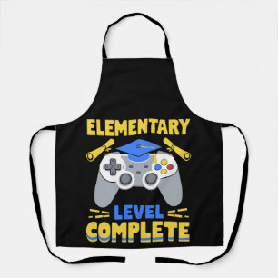 Elementary Level Complete Gaming Gamer Graduation Apron