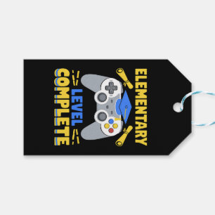 Elementary Level Complete Gaming Gamer Graduation Gift Tags