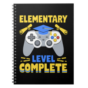 Elementary Level Complete Gaming Gamer Graduation Notebook
