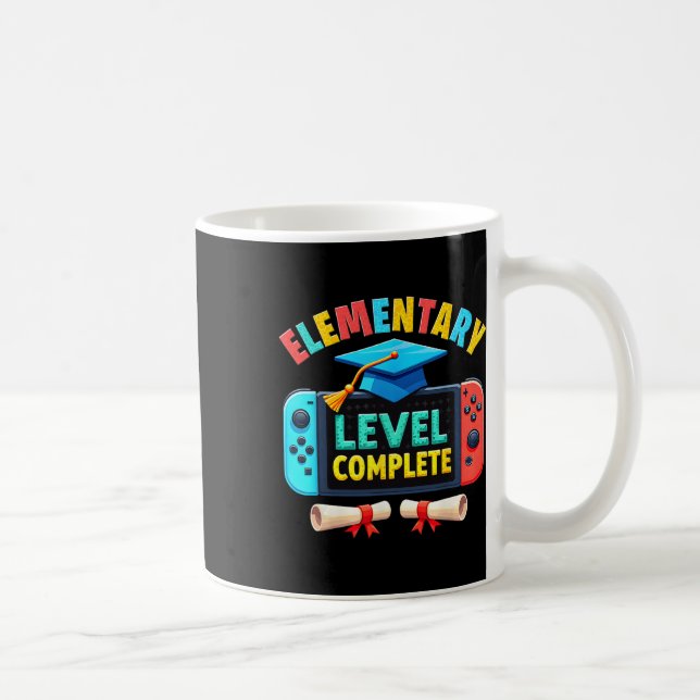Elementary Level Complete Graduation Cl 2025 Gamer Coffee Mug (Right)