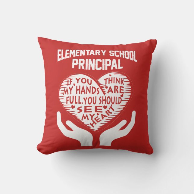 Elementary Principal Cushion (Front)