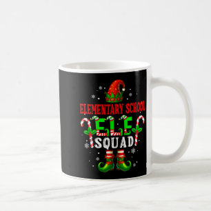 Elementary School Elf Squad Xmas Elf Hat Scute Ss  Coffee Mug