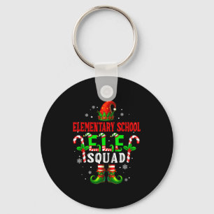 Elementary School Elf Squad Xmas Elf Hat Scute Ss  Key Ring