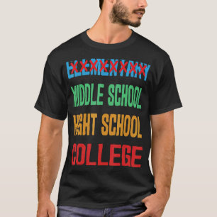 Elementary School Graduation Retro Sunset 6th Grad T-Shirt