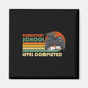Elementary School Level Complete - Funny Gamer Gra Magnet