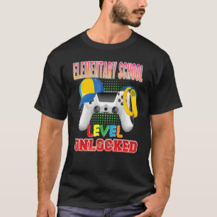 Elementary School Level Unlocked Video Game Gamer  T-Shirt