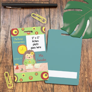 Elementary School Office Manager Photo Badge ID Badge