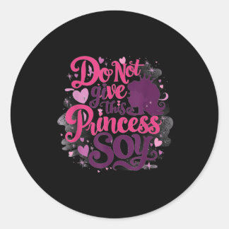 Elementary School Princess And The Soy Allergy Out Classic Round Sticker