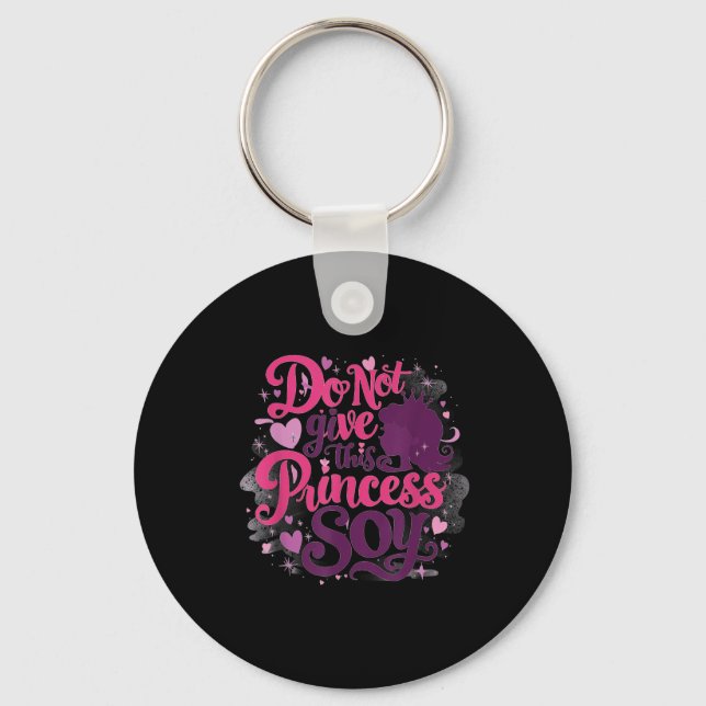 Elementary School Princess And The Soy Allergy Out Key Ring (Front)