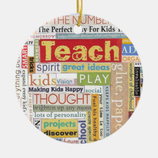 Elementary School Teacher Ceramic Ornament