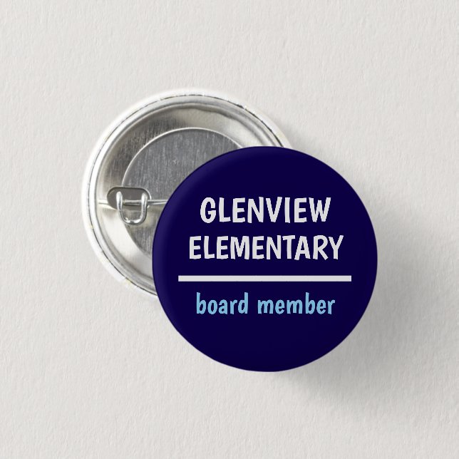 Elementary school volunteer, staff, visitor badge (Front & Back)