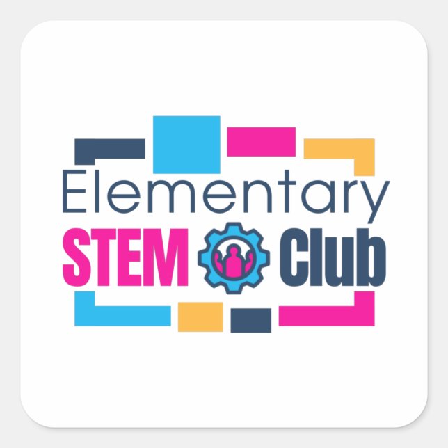 Elementary STEM Club Logo Sticker (Front)