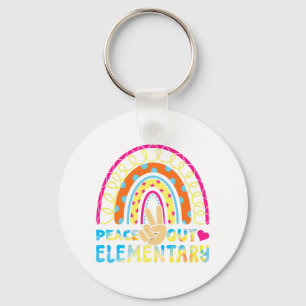 Elementary Student Bye Schools Out Last Cl Summer  Key Ring