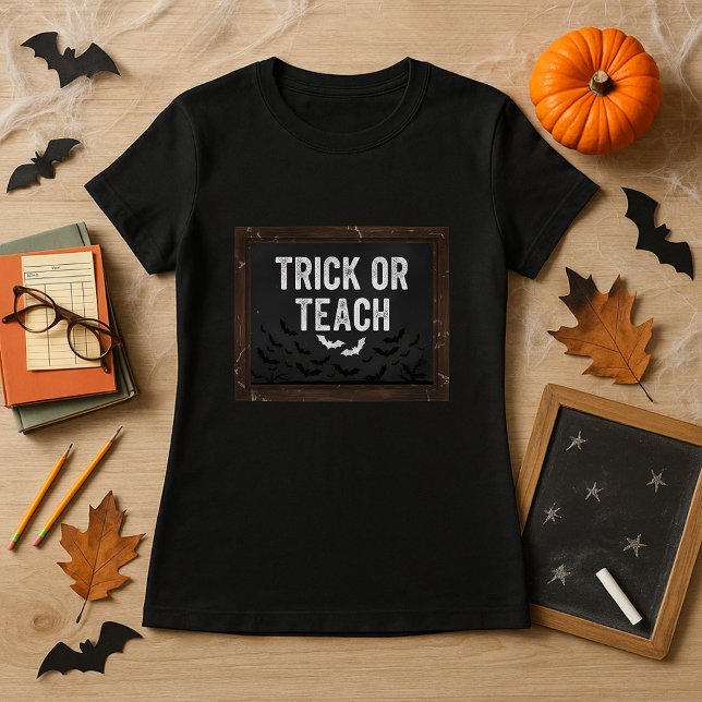 Elementary Teacher Halloween Trick Or Teach T-Shirt (Creator Uploaded)