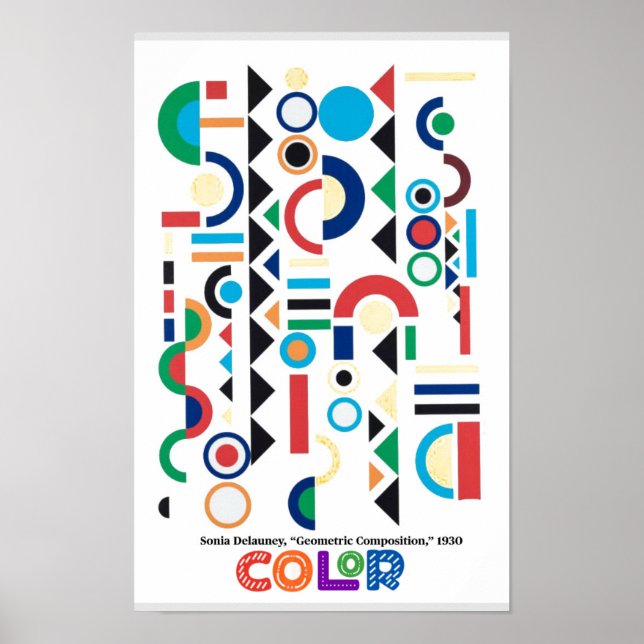 Elements of Art - Colour, Sonia Delauney Poster (Front)