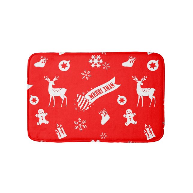 Elements of Christmas Bath Mat (Front)