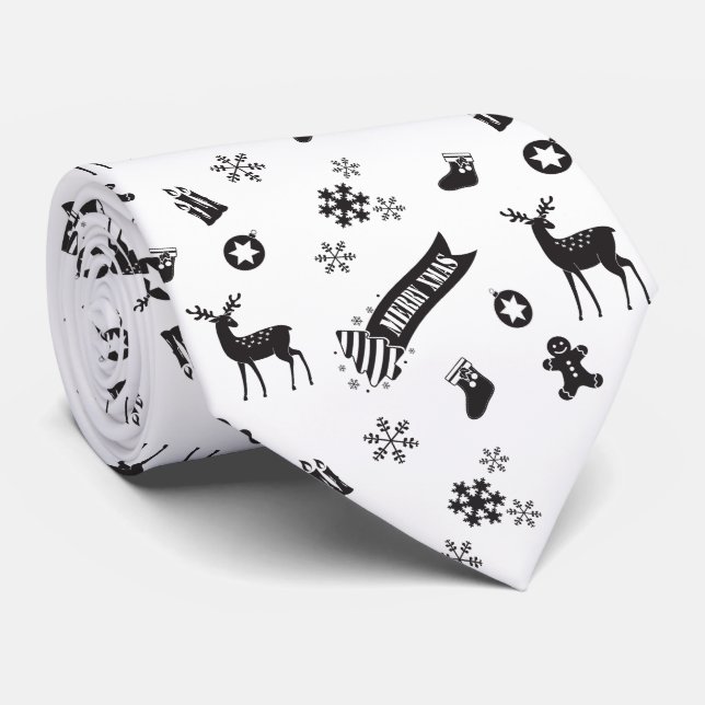 Elements of Christmas - Solemn Tie (Rolled)