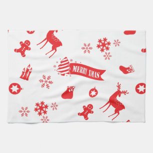 Elements of Christmas Tea Towel