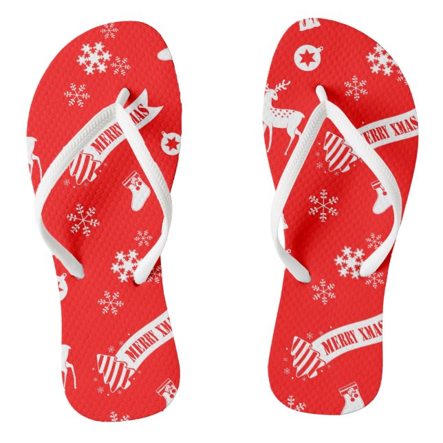 Elements of Christmas Thongs (Footbed)