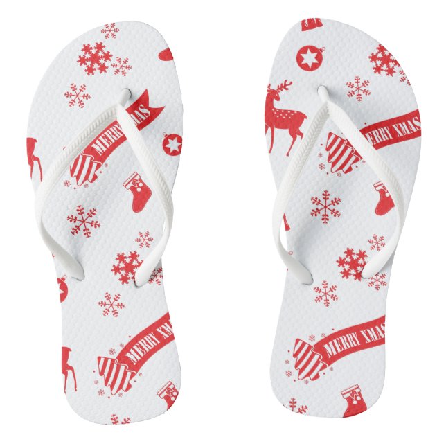 Elements of Christmas Thongs (Footbed)