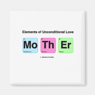 Elements of Love Mother Cute Funny Science  Magnet