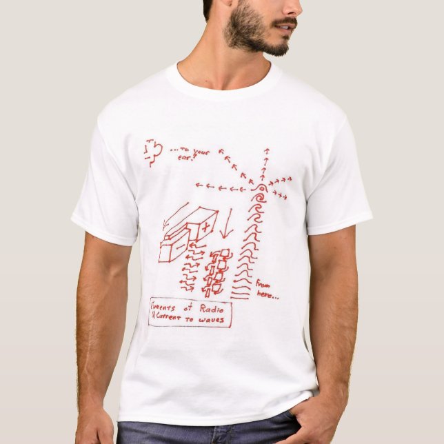 Elements of Radio (1) Current to Waves T-Shirt (Front)