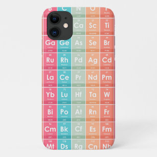 Elements of the Periodic Table Colourful Pattern Case-Mate iPhone Case