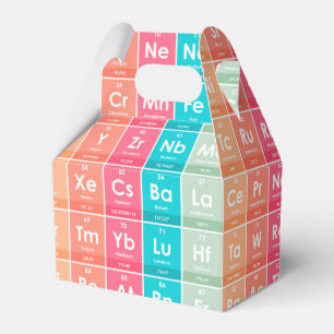 Elements of the Periodic Table Colourful Pattern  Favour Box