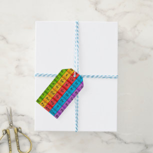Elements of the Periodic Table Gift Tags