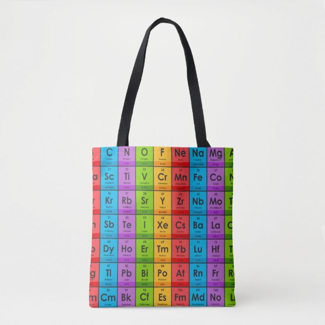 Elements of the Periodic Table Tote Bag (Front)