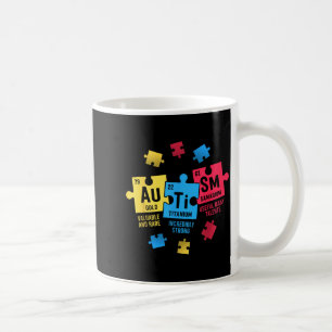 Elements Periodic Table ASD Autism Awareness Women Coffee Mug
