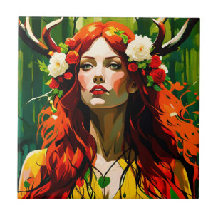 Elen of the Ways Ceramic Tile