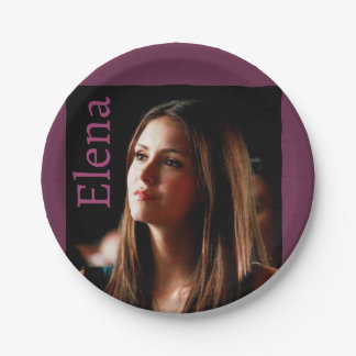 Elena Gilbert Paper Plate