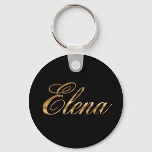 Elena gold Design Lettering Schlüsselanhänger Key Ring