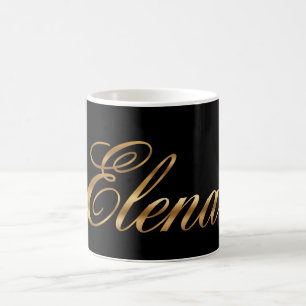 Elena gold Design Lettering Tasse Kaffeetasse Coffee Mug