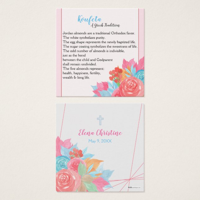 Elena Koufeta Card (Front & Back)