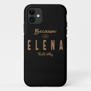Elena Name Personalised Birthday Name Elena iPhone 11 Case
