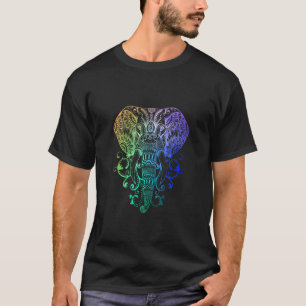 Elephan Hindu Tribal Watercolor Graphic Men Wome T-Shirt