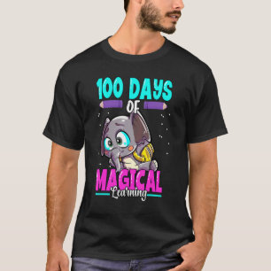 Elephant 100 Days Of School 100 Days Of Magical Le T-Shirt