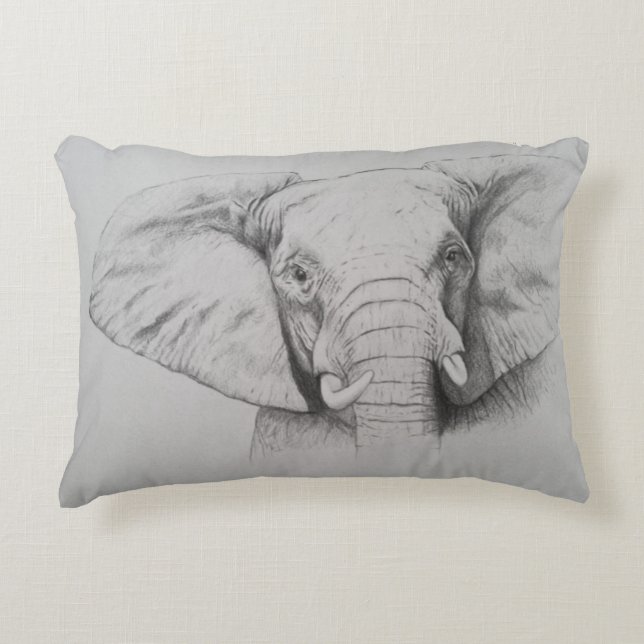 Elephant 2011 decorative cushion (Front)