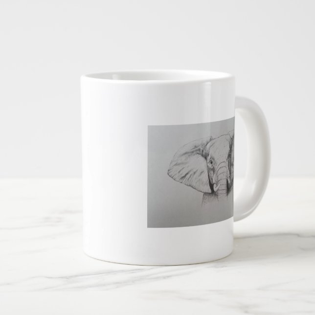 Elephant 2011 large coffee mug (Front Right)