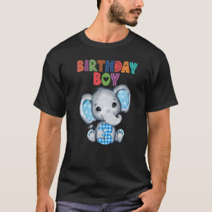 Elephant 3rd Birthday Boy 3 Years Old Themed Eleph T-Shirt