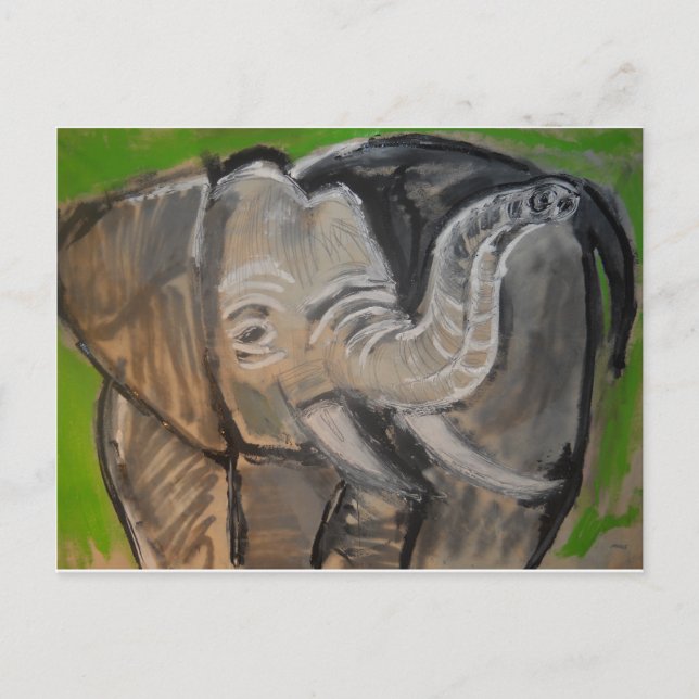 elephant#7 postcard (Front)